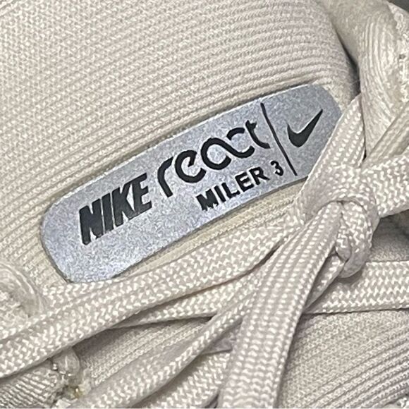 Nike React Miler 3 DD0490-004 Light Bone / Mint Foam Men's Running Shoes Size 10 - Picture 3 of 16
